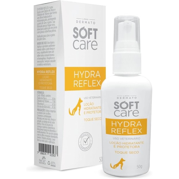 Pet Society Soft Care Hydra Reflex Loção Hidratante Para Cães E Gatos 50G