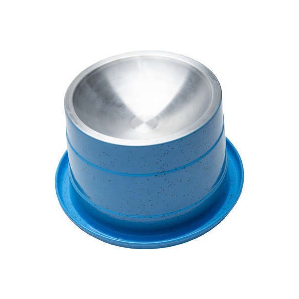 Comedouro Ergonômico NF Pet Mr. Bigode Antiformigas Azul para Gatos