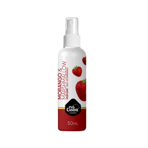 Perfume Morango e Marshmallow Pró Canine para Cães e Gatos 50mL